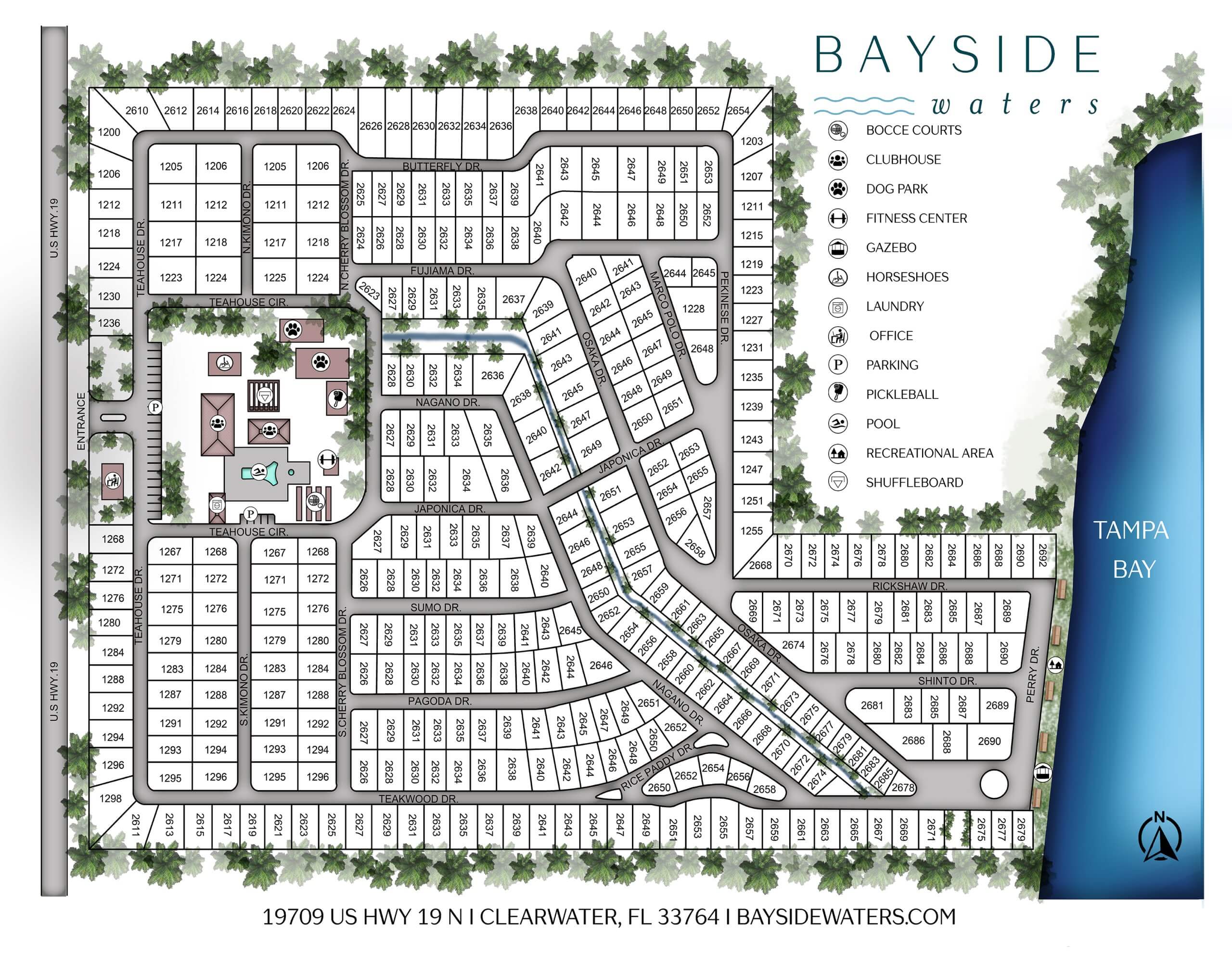 Bayside Waters sitemap icon in Clearwater, FL